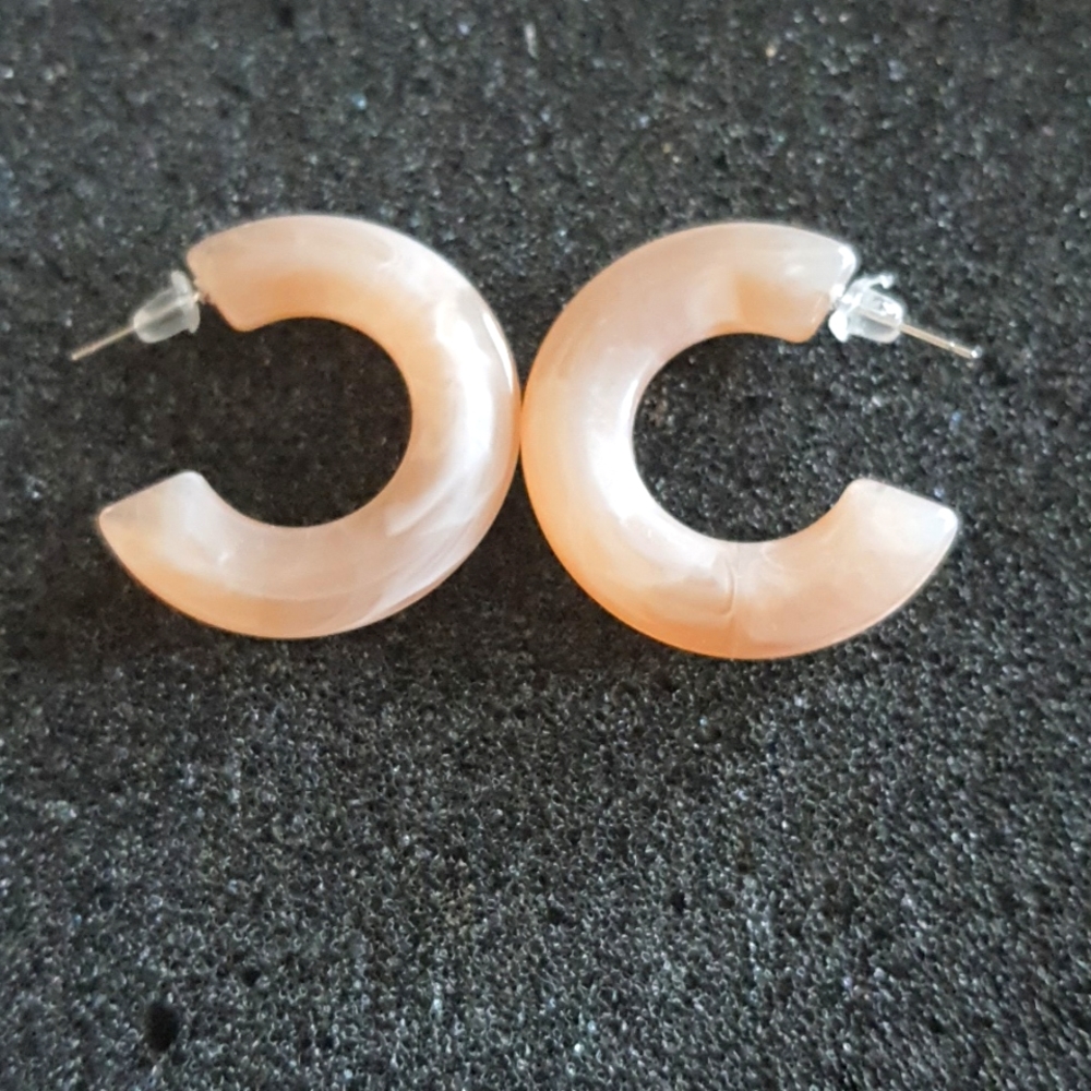 C-shaped earrings